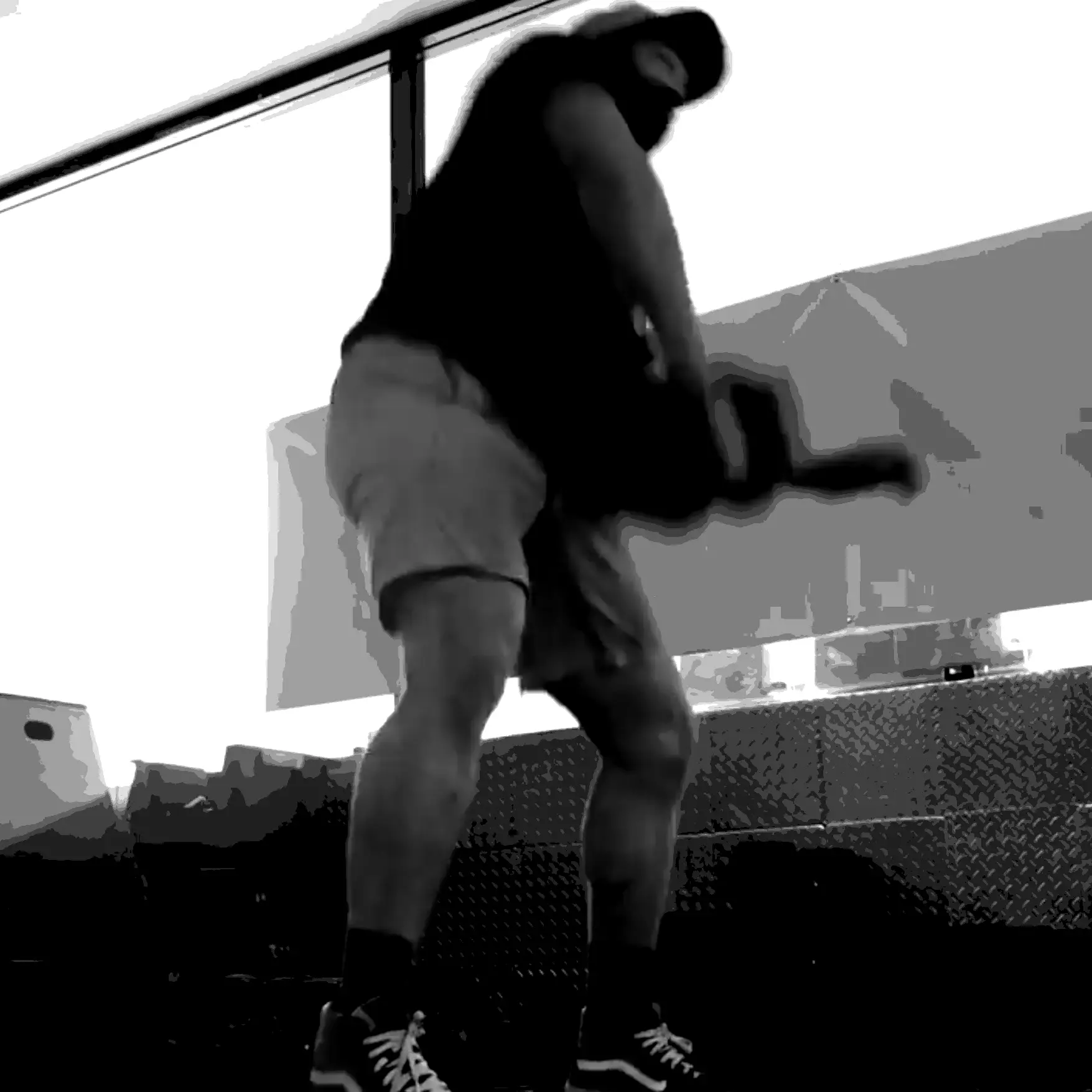 LaPlant Fitness Personal Training Studio Personal trainer Nick LaPlant performing a weighted movement in his private fitness gym in Marin, CA.